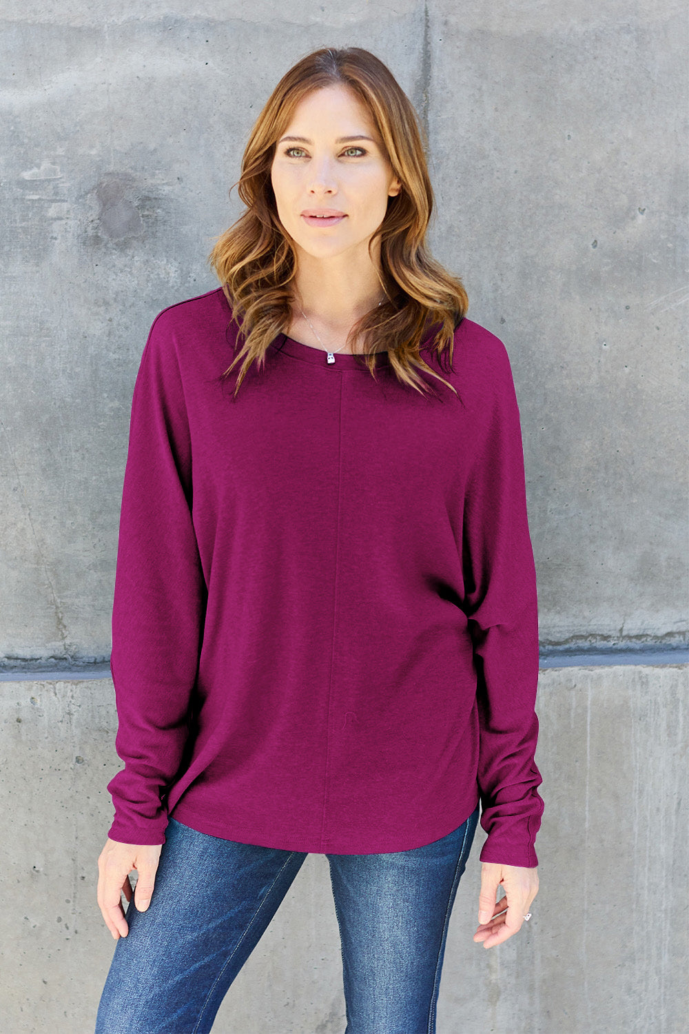 Elsie Round Neck Long Sleeve T-Shirt