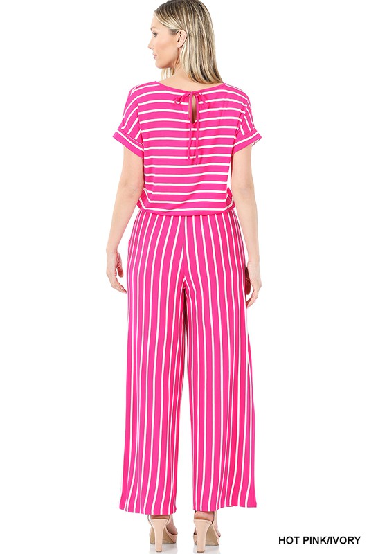 Stephanie Striped Jumpsuit
