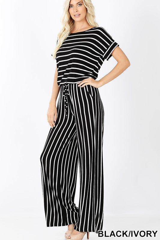 Stephanie Striped Jumpsuit