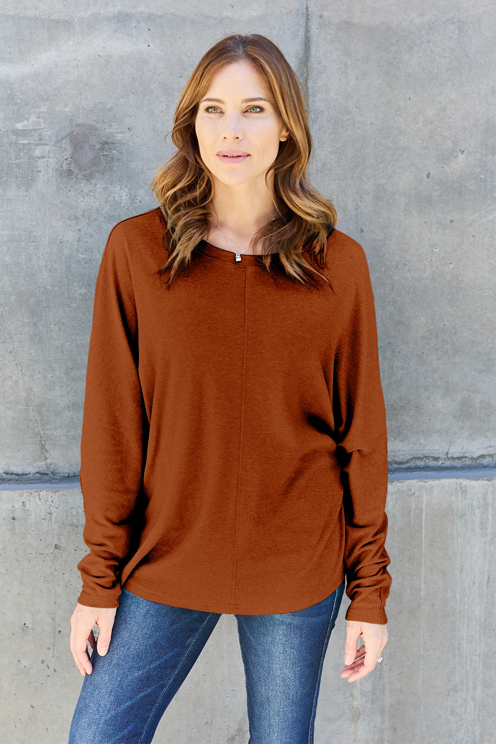 Elsie Round Neck Long Sleeve T-Shirt