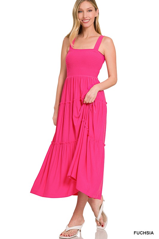 Magnolia Smocked Tiered Midi Dress