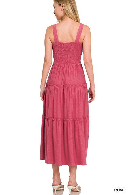 Magnolia Smocked Tiered Midi Dress