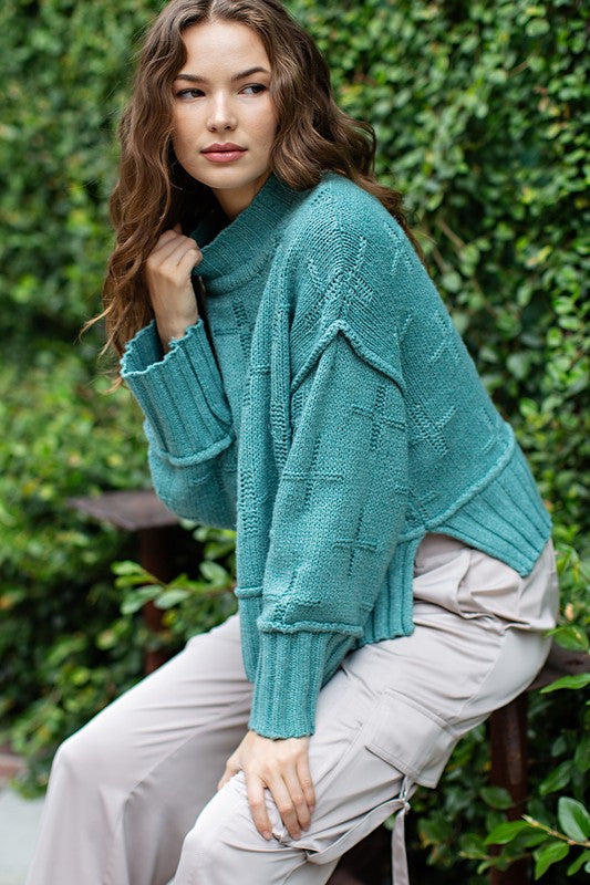 Shannon Turtle Neck Knit Top