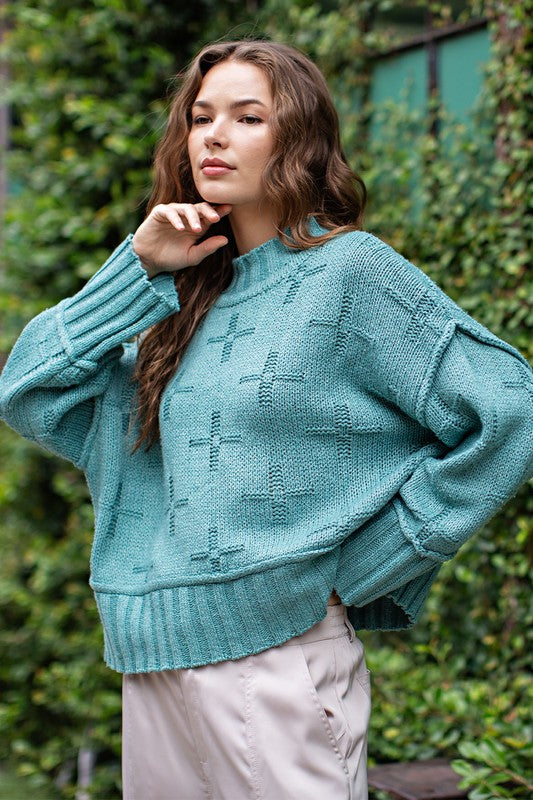 Shannon Turtle Neck Knit Top