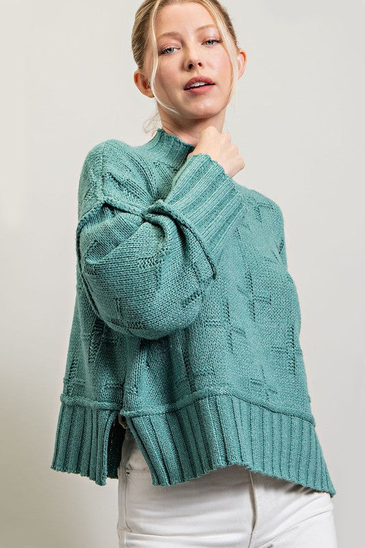 Shannon Turtle Neck Knit Top