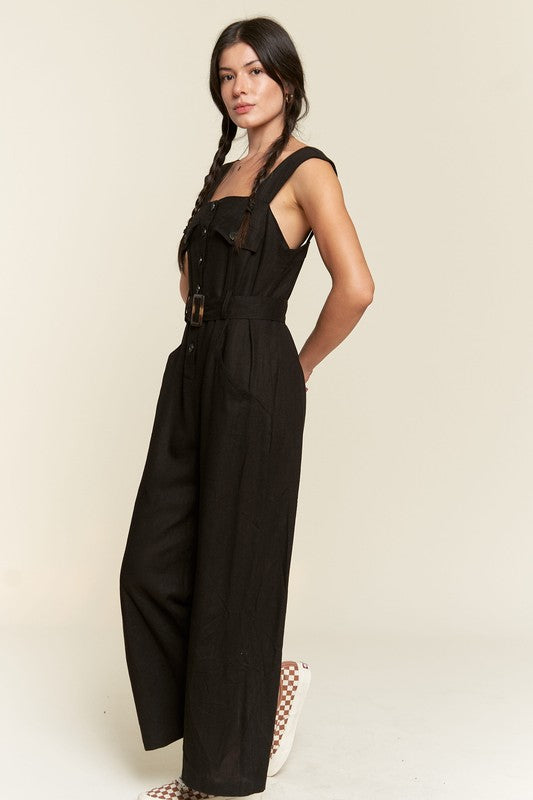 Delilah Sleeveless Square Neck Jumpsuit