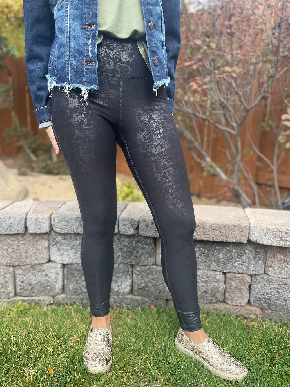 Eve Foil Leggings