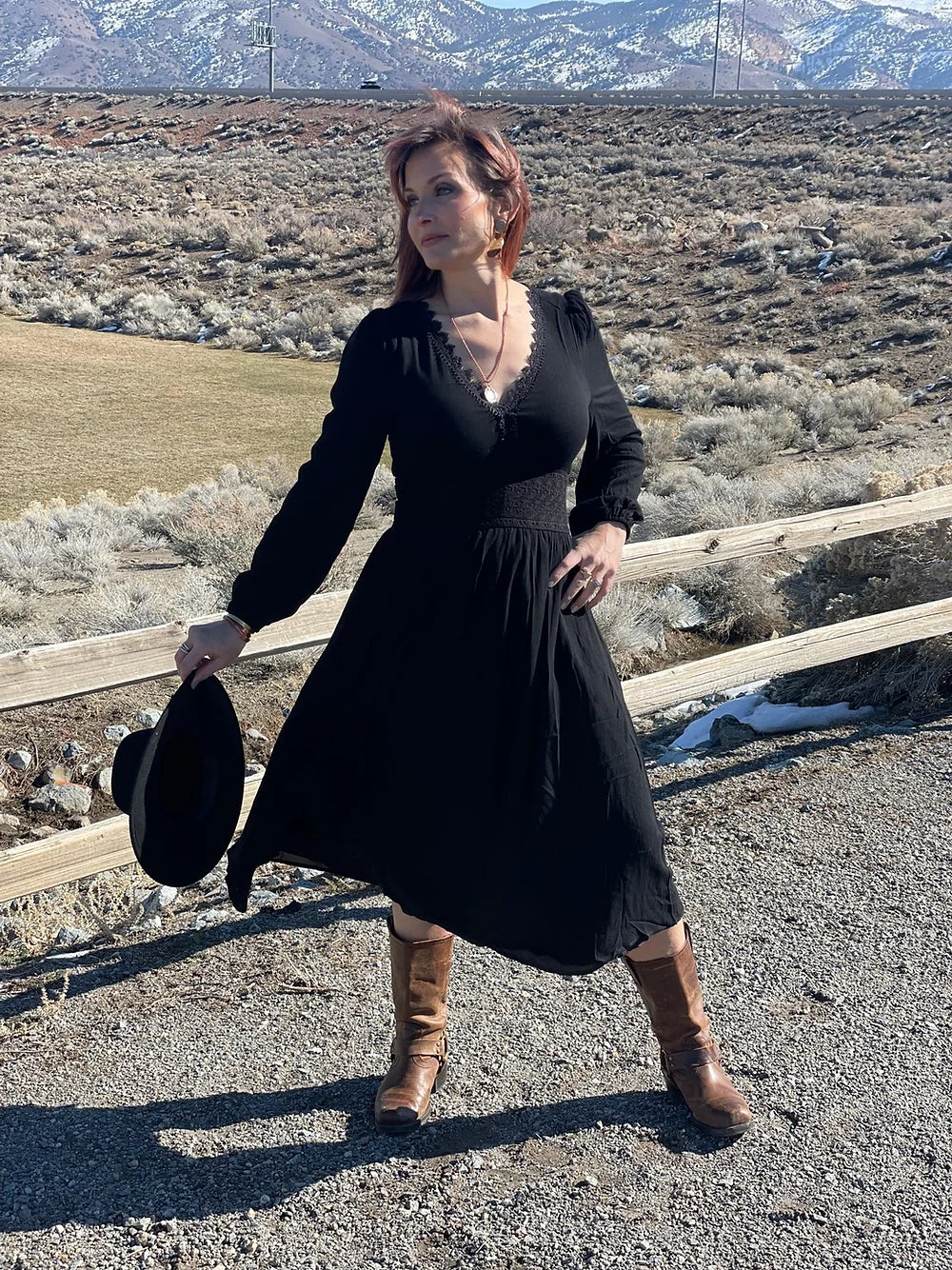Betsy Long Sleeve Midi Dress