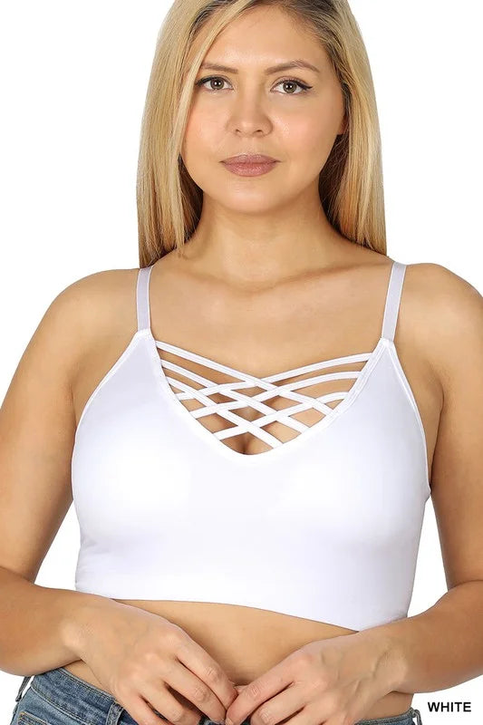 V-Lattice Front Bralette