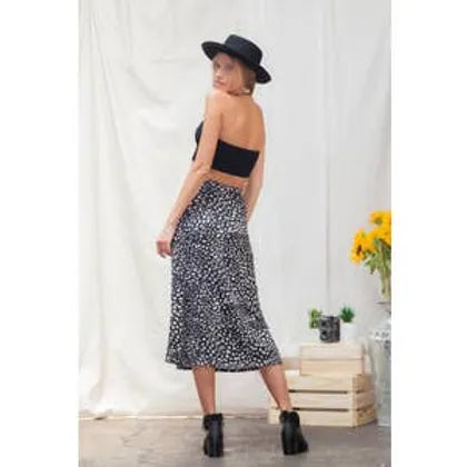 Gwen Animal Print Midi Skirt