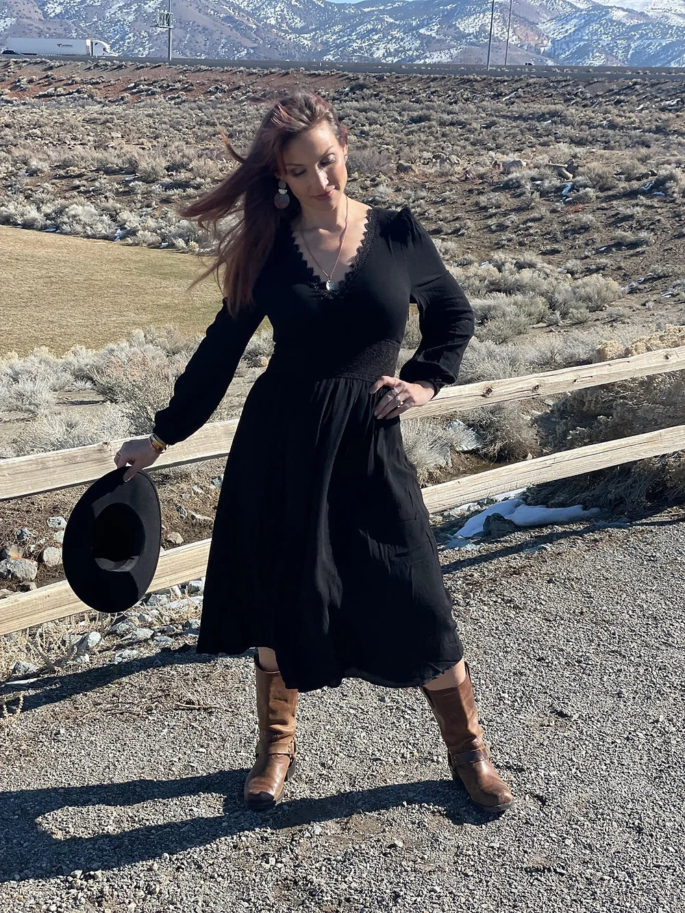 Betsy Long Sleeve Midi Dress