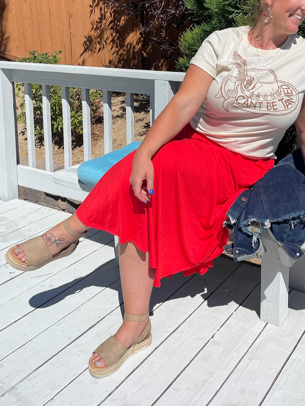 Esme Smocked Waist Skirt