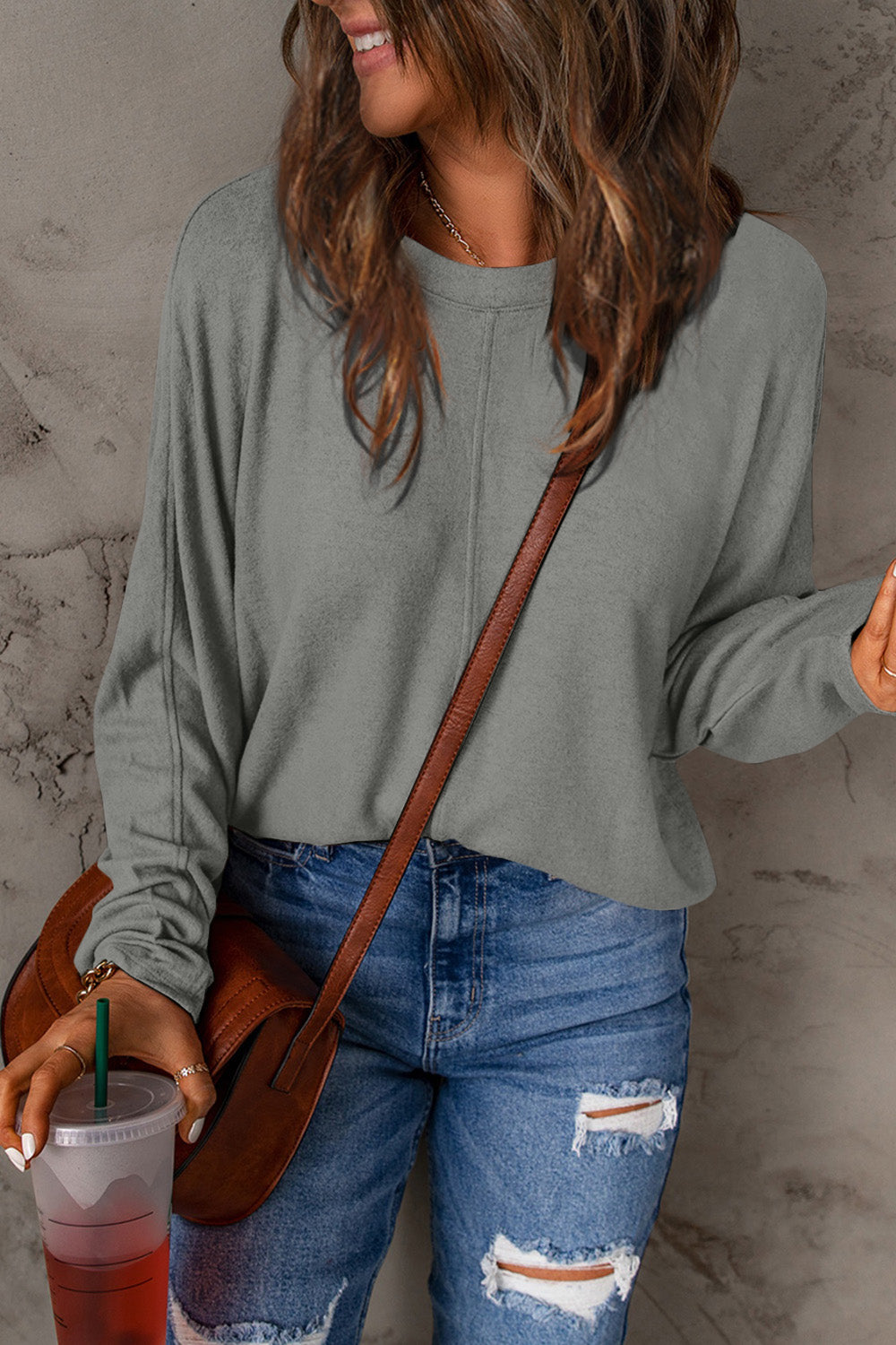 Elsie Round Neck Long Sleeve T-Shirt