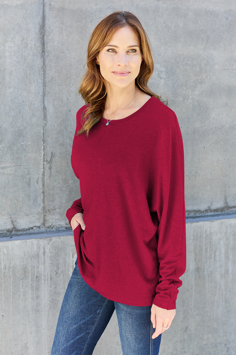 Elsie Round Neck Long Sleeve T-Shirt