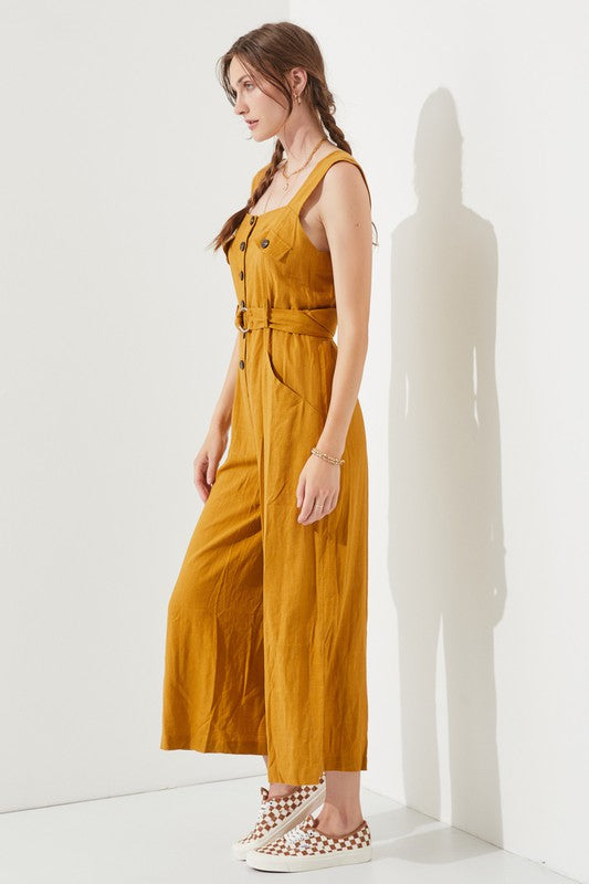 Delilah Sleeveless Square Neck Jumpsuit