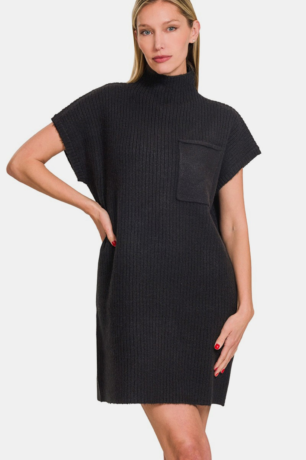Bea Short Sleeve Sweater Mini Dress