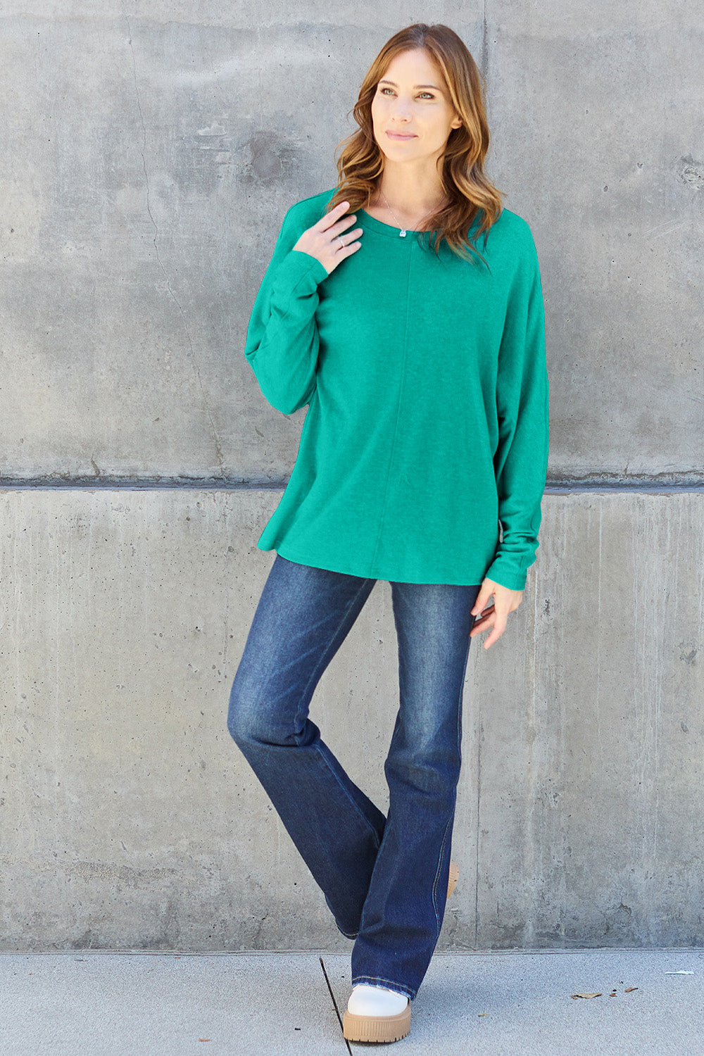 Elsie Round Neck Long Sleeve T-Shirt