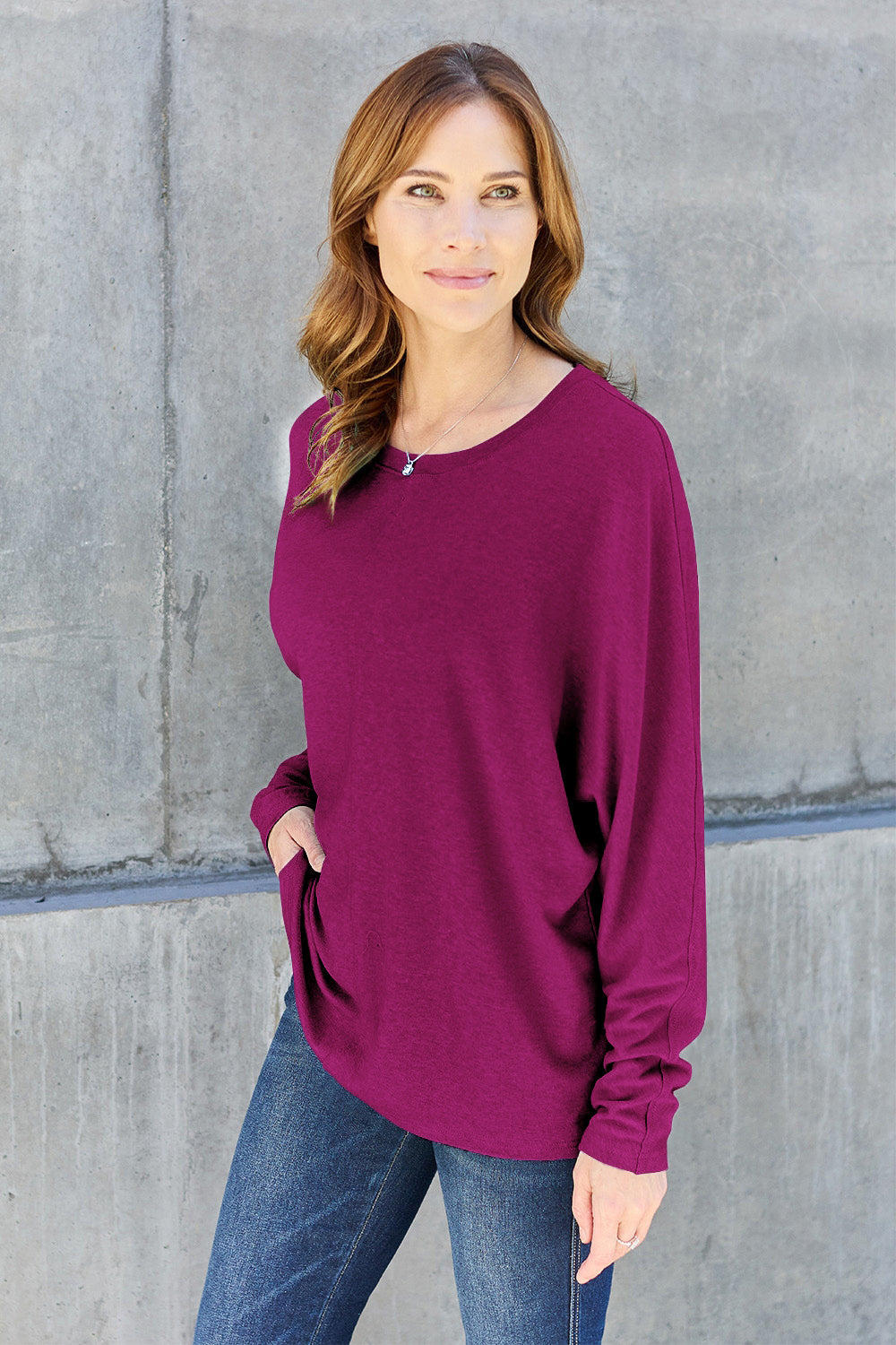 Elsie Round Neck Long Sleeve T-Shirt