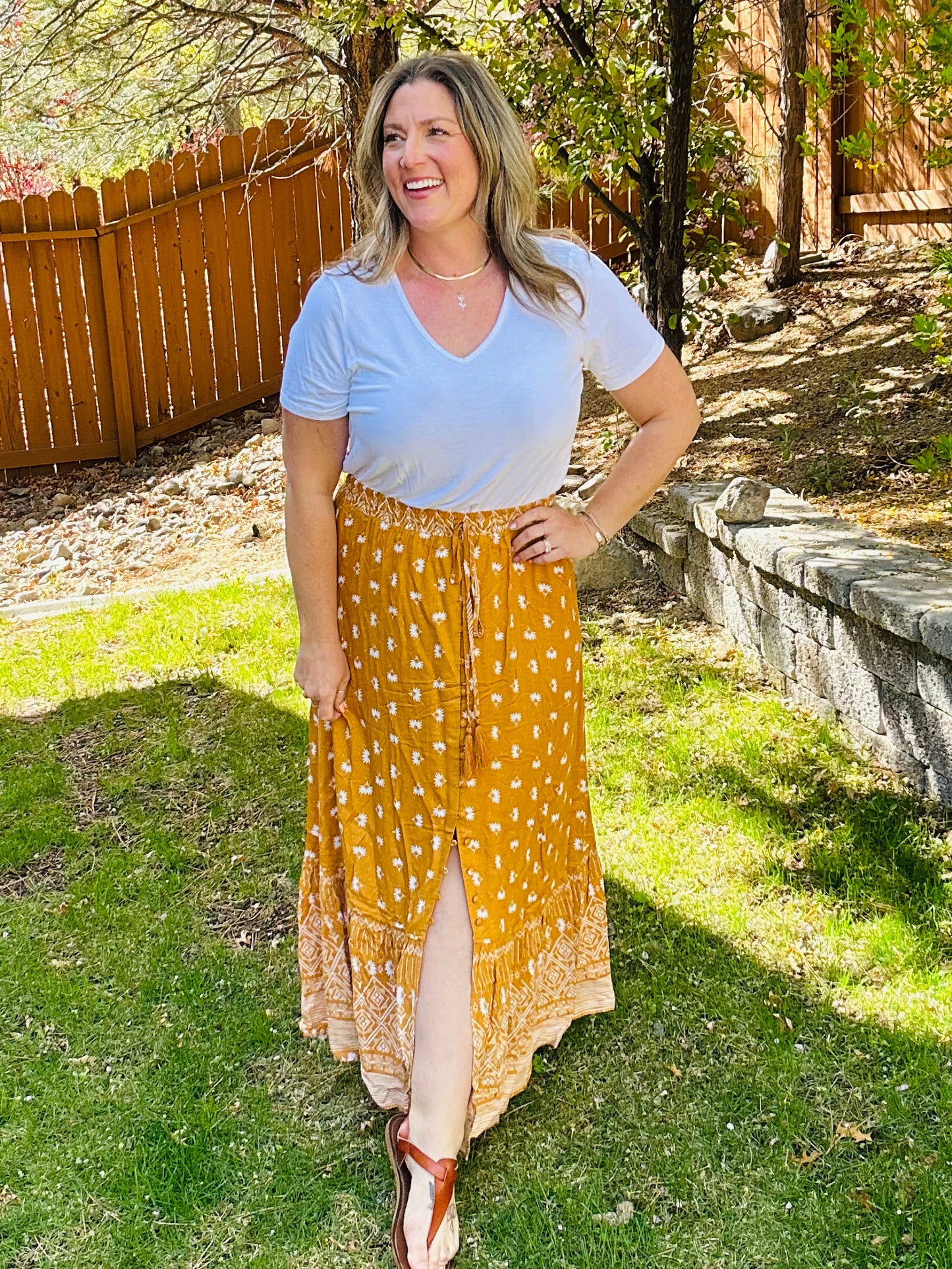Amira Paisly Maxi Skirt