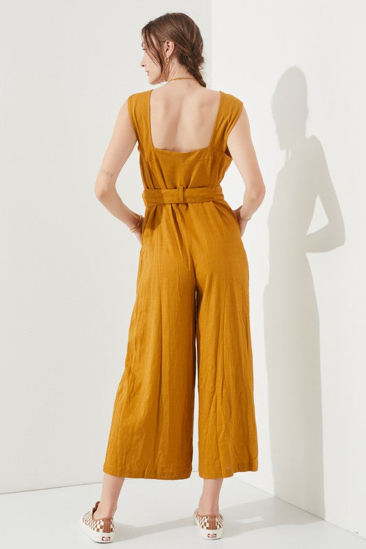 Delilah Sleeveless Square Neck Jumpsuit