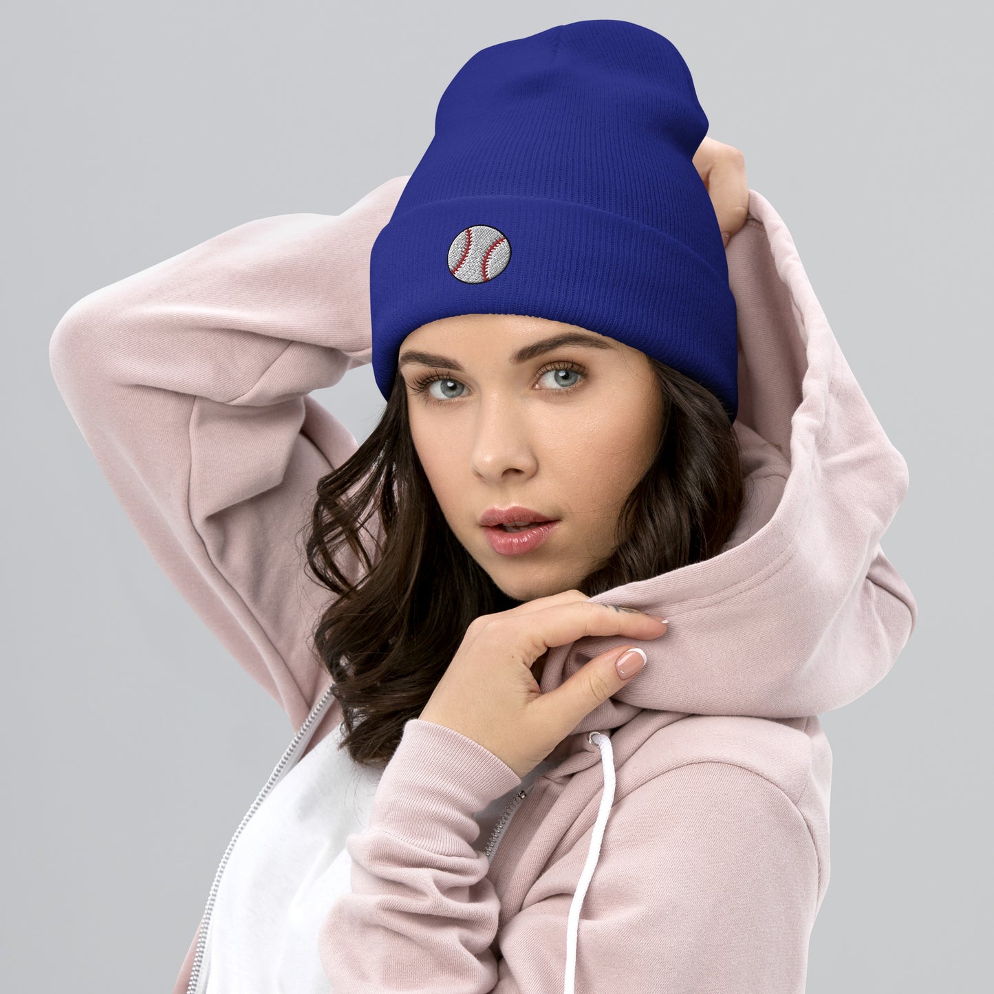 Embroidered Baseball Cuffed Beanie