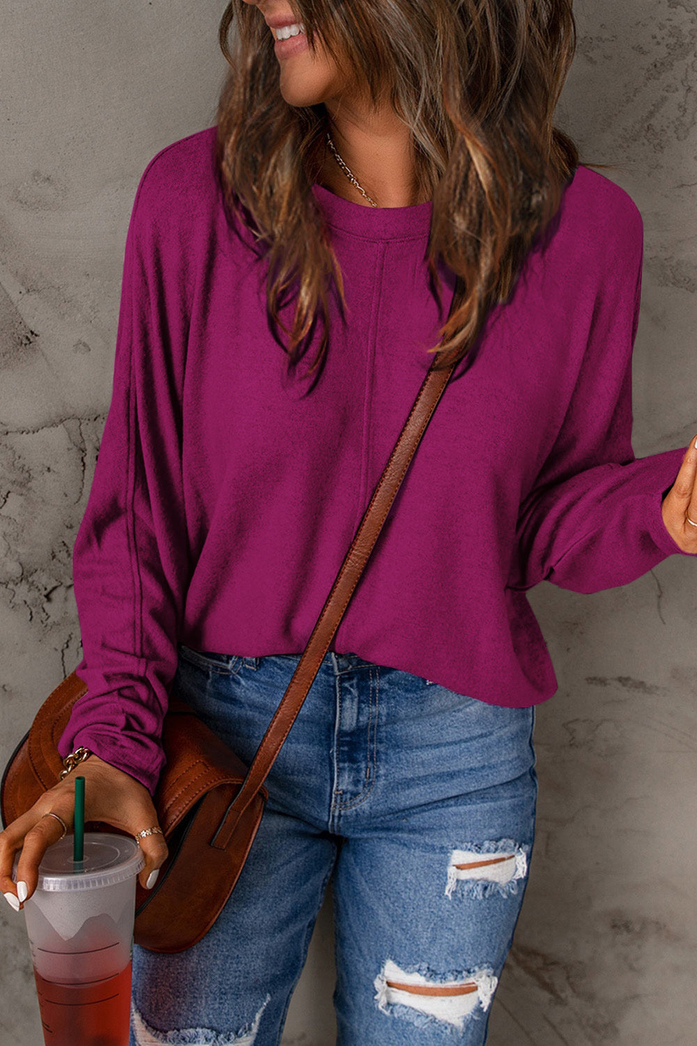 Elsie Round Neck Long Sleeve T-Shirt