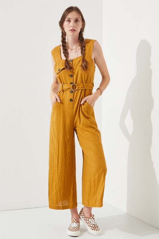 Delilah Sleeveless Square Neck Jumpsuit
