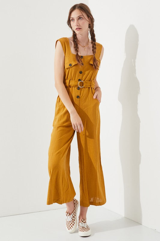 Delilah Sleeveless Square Neck Jumpsuit
