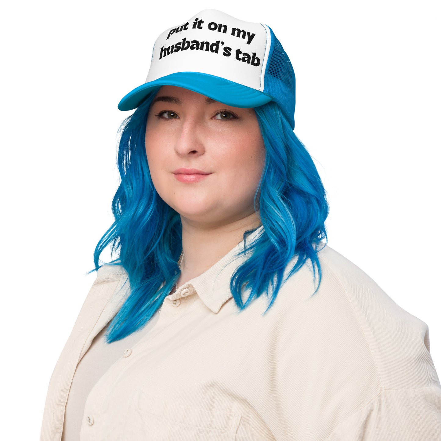 Husband’s Tab Foam trucker hat
