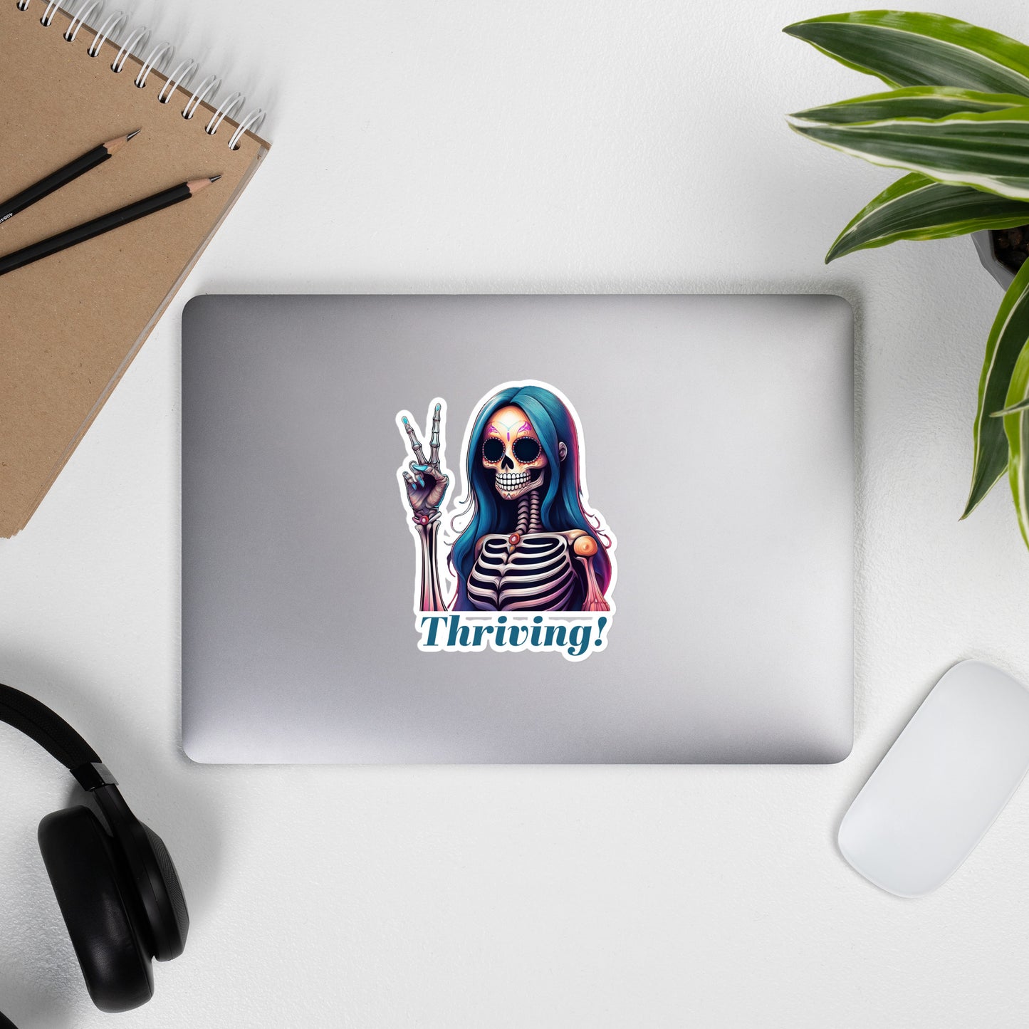 Thriving Skeleton Bubble-free stickers