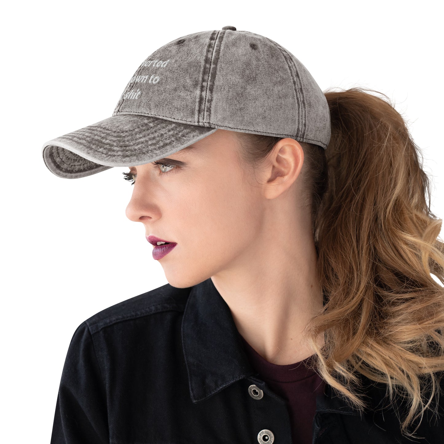 Introvert Vintage Cotton Twill Cap