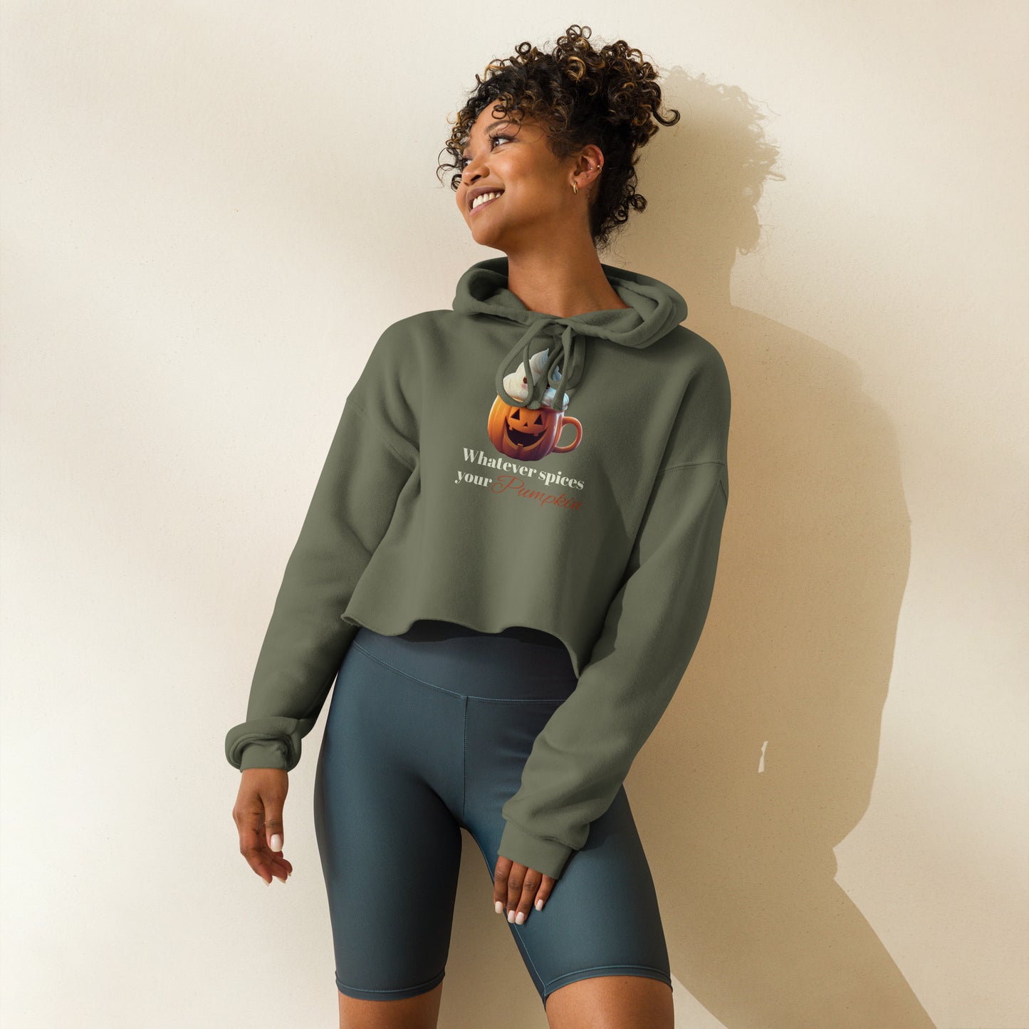 Spiced Pumpkin Crop Hoodie