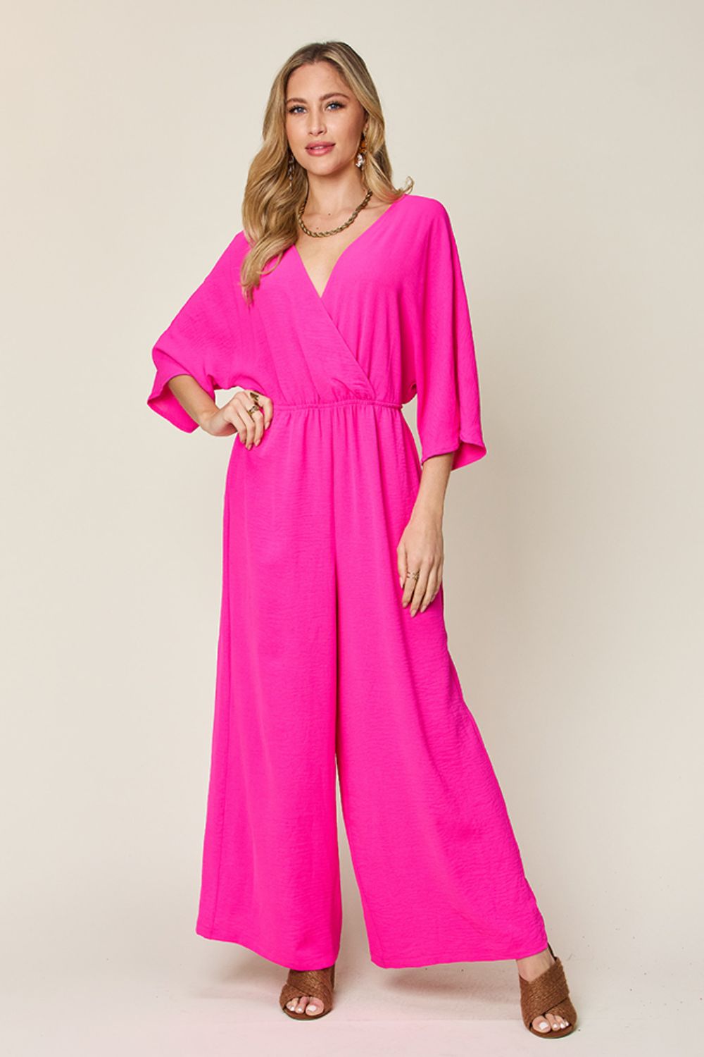 Minnie Wide Leg Jumpsuit with Pockets