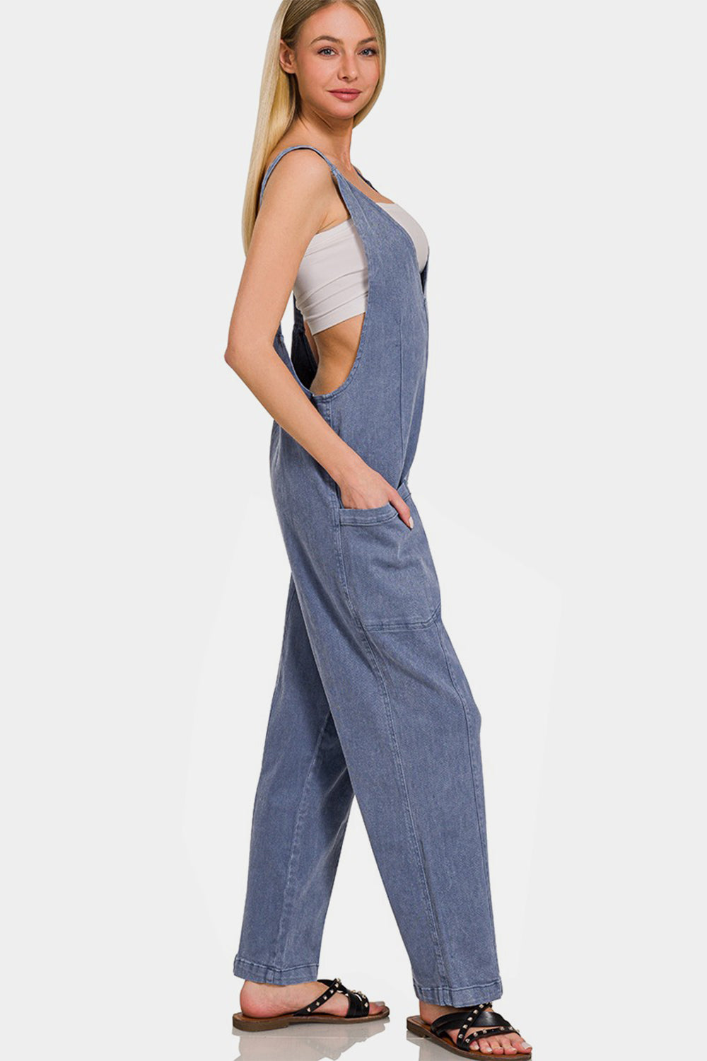 Bartley Pocketed Wide Strap Jumpsuit