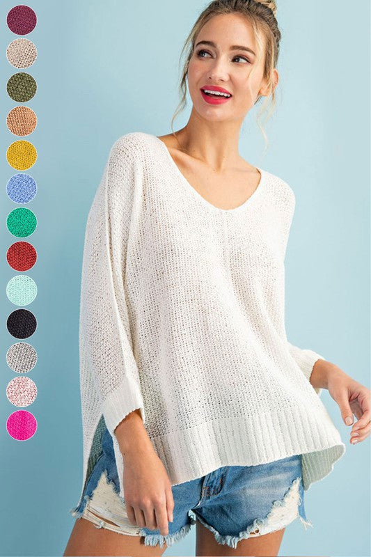 Crew Neck Knit Sweater