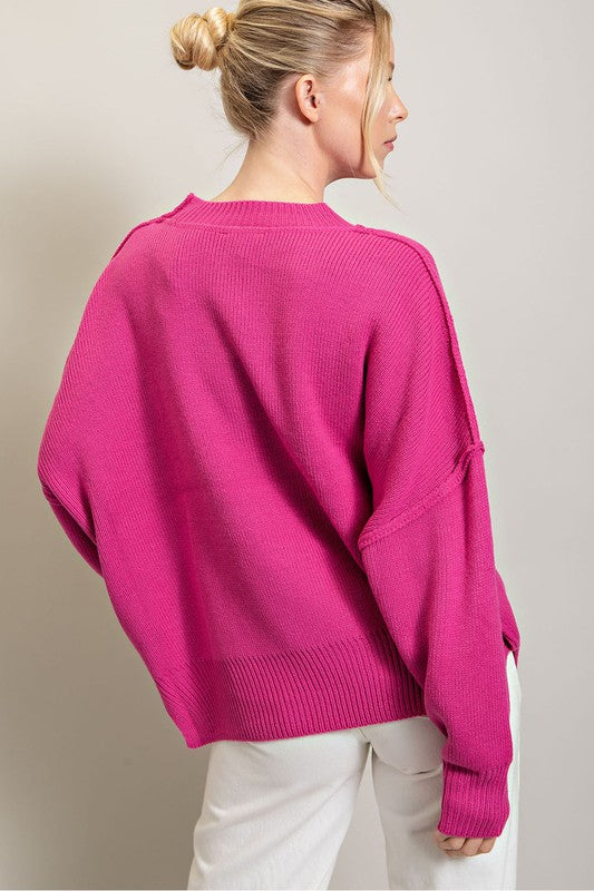 Lane Sleeve Ribbed Sweater