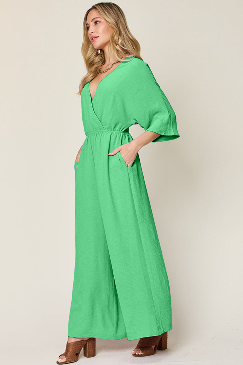 Minnie Wide Leg Jumpsuit with Pockets