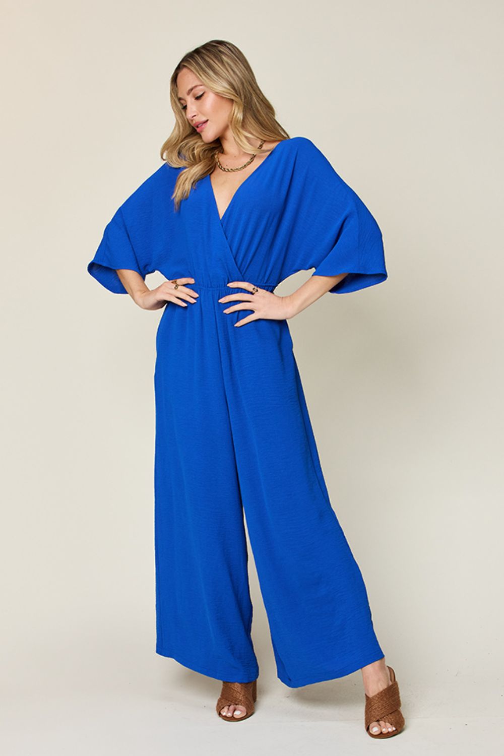 Minnie Wide Leg Jumpsuit with Pockets