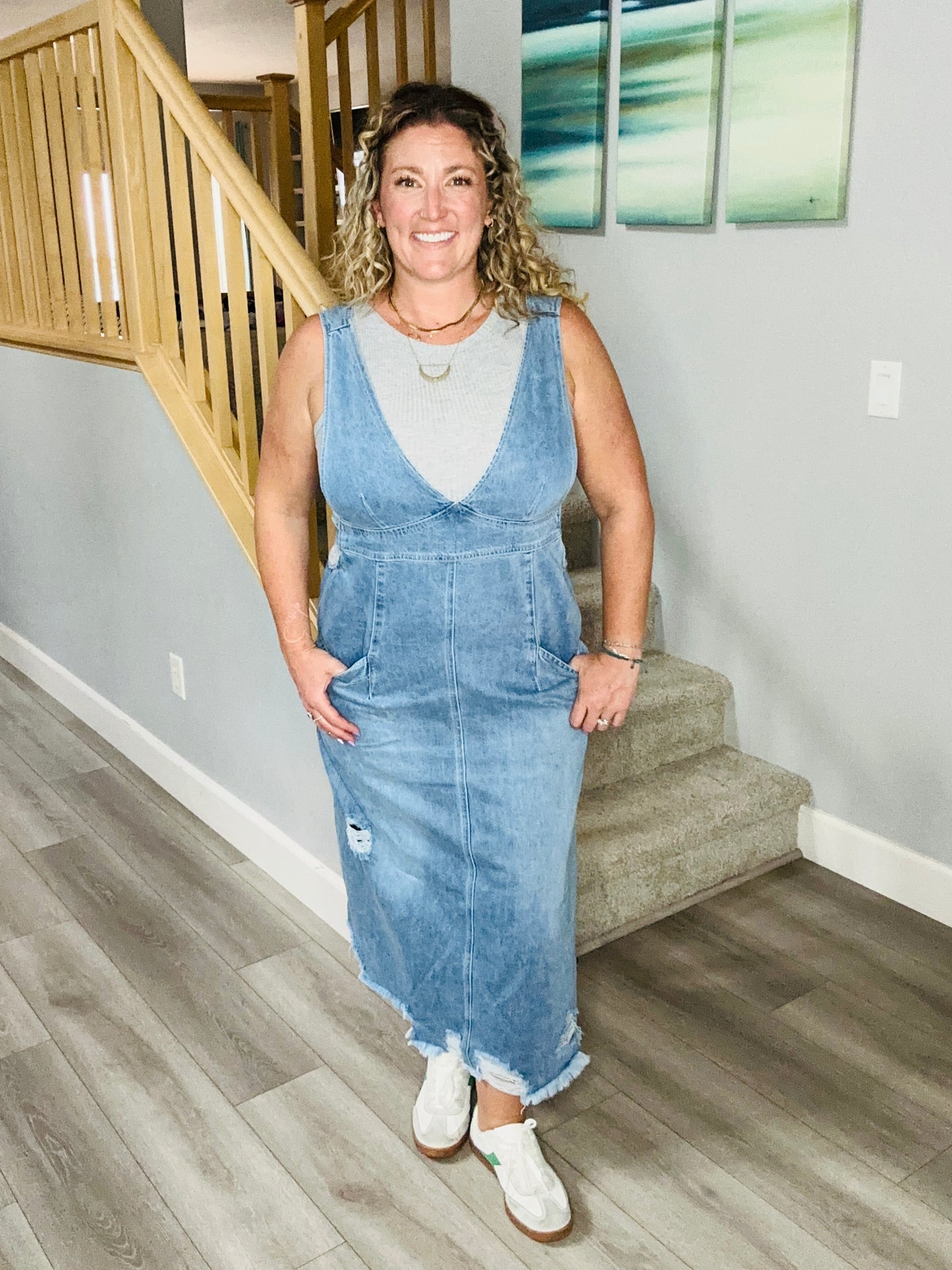 James Denim Maxi Dress