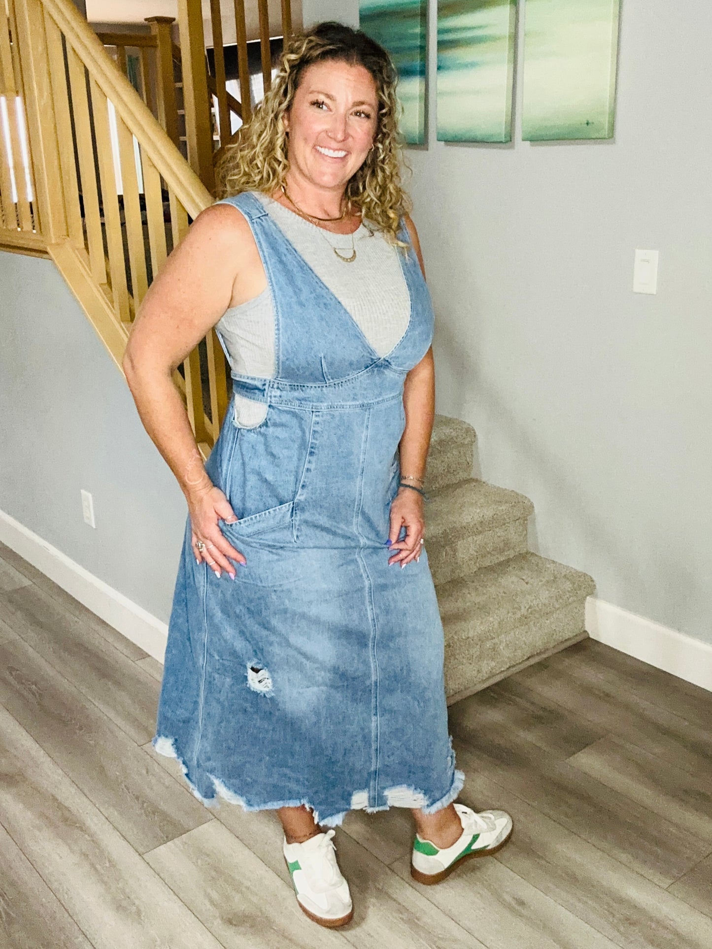 James Denim Maxi Dress