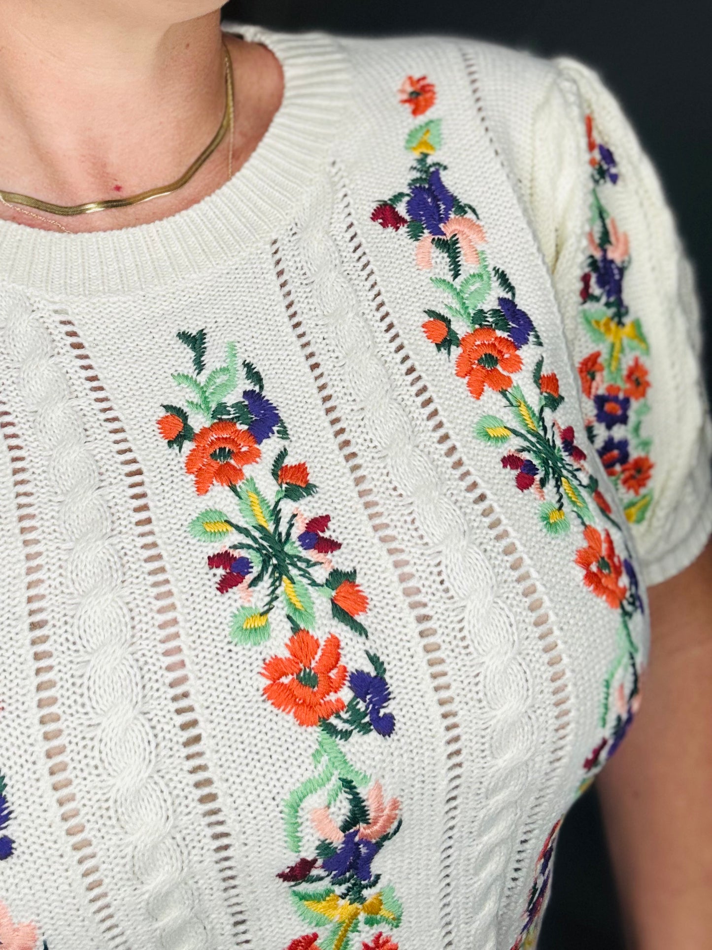 Flora Embroidered Sweater