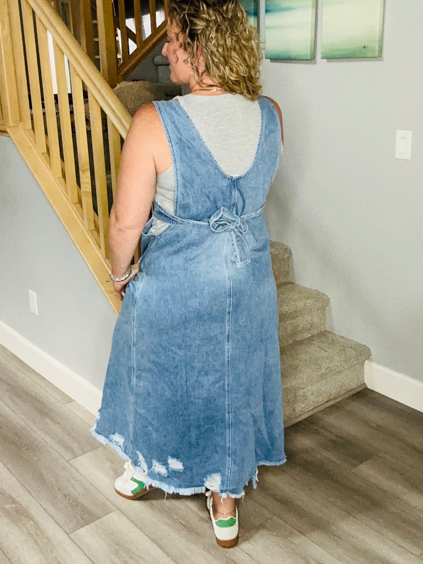 James Denim Maxi Dress