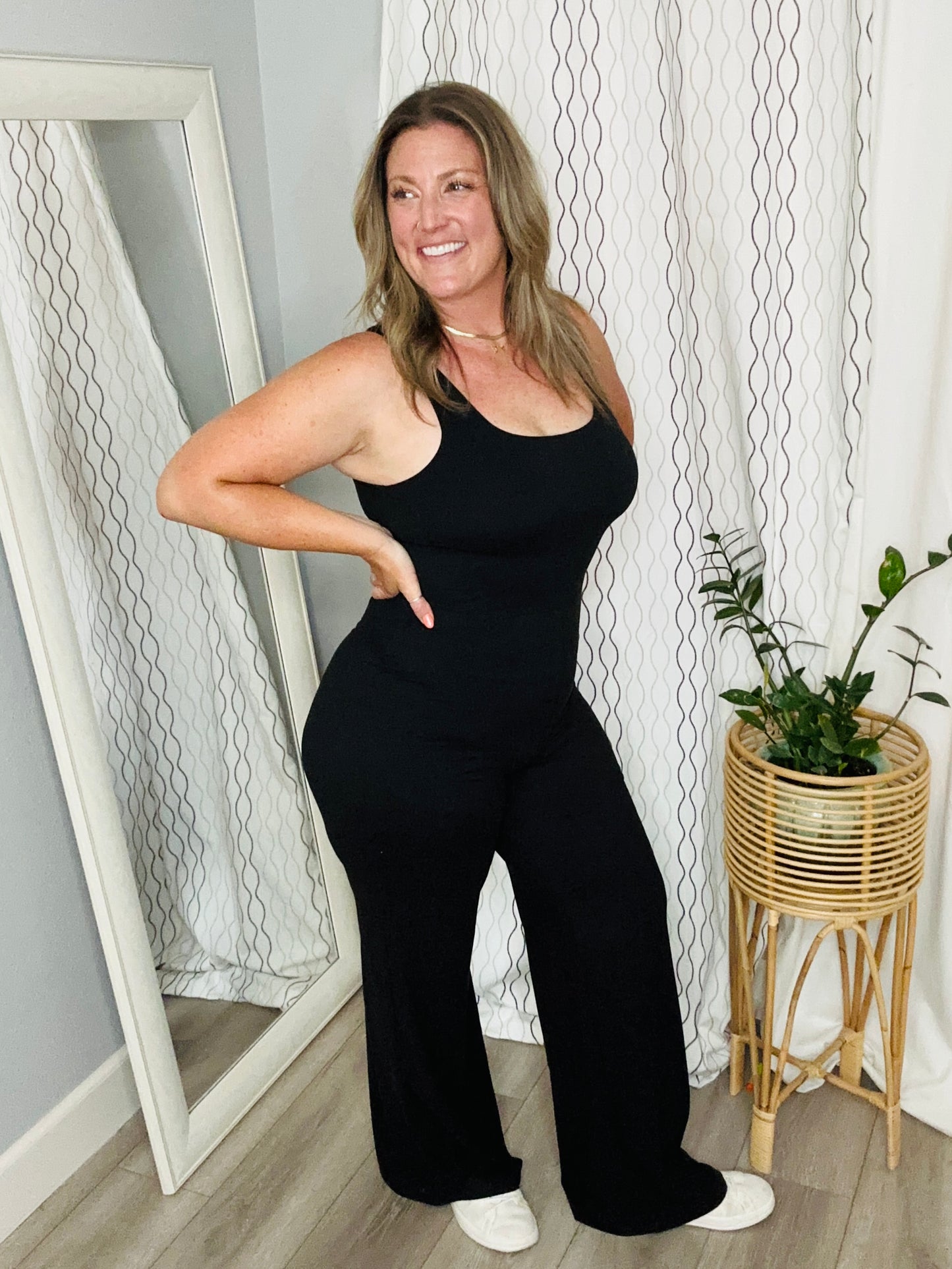 Mel Wide Leg Butter Soft Jumpsuit