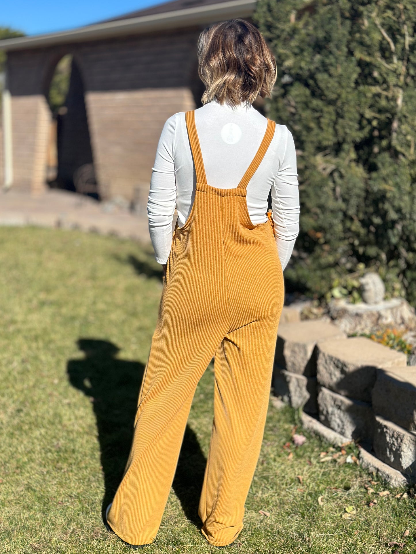 Jessica Ribbed Overalls