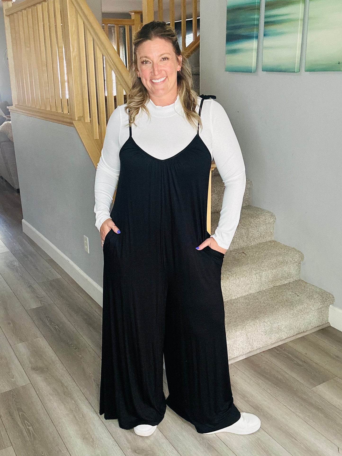 Dalia Stretchy Wide Leg Jumpsuit