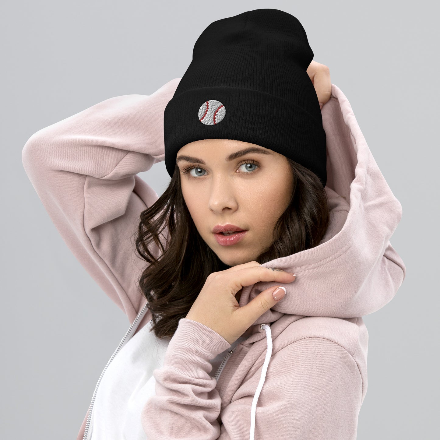 Embroidered Baseball Cuffed Beanie