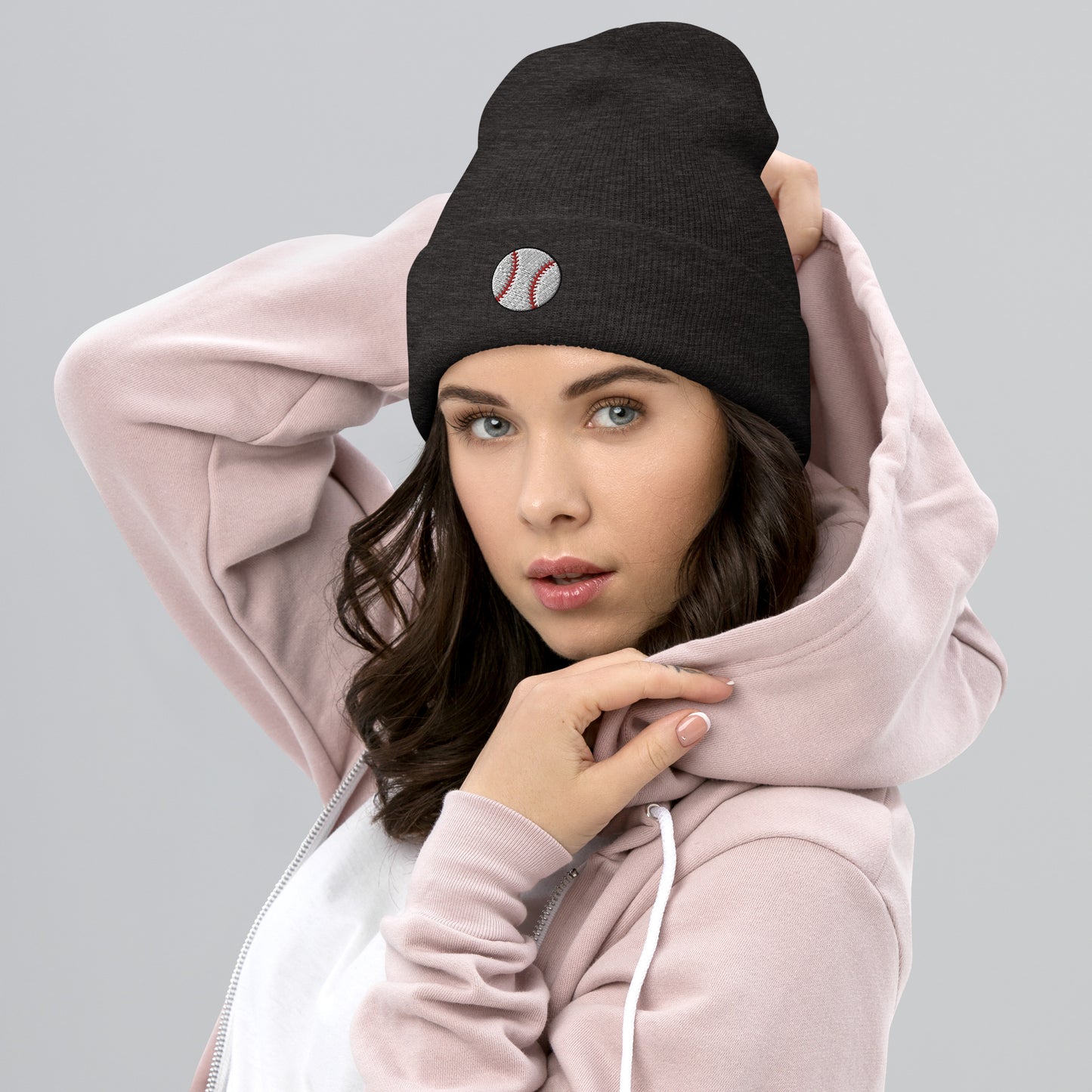 Embroidered Baseball Cuffed Beanie