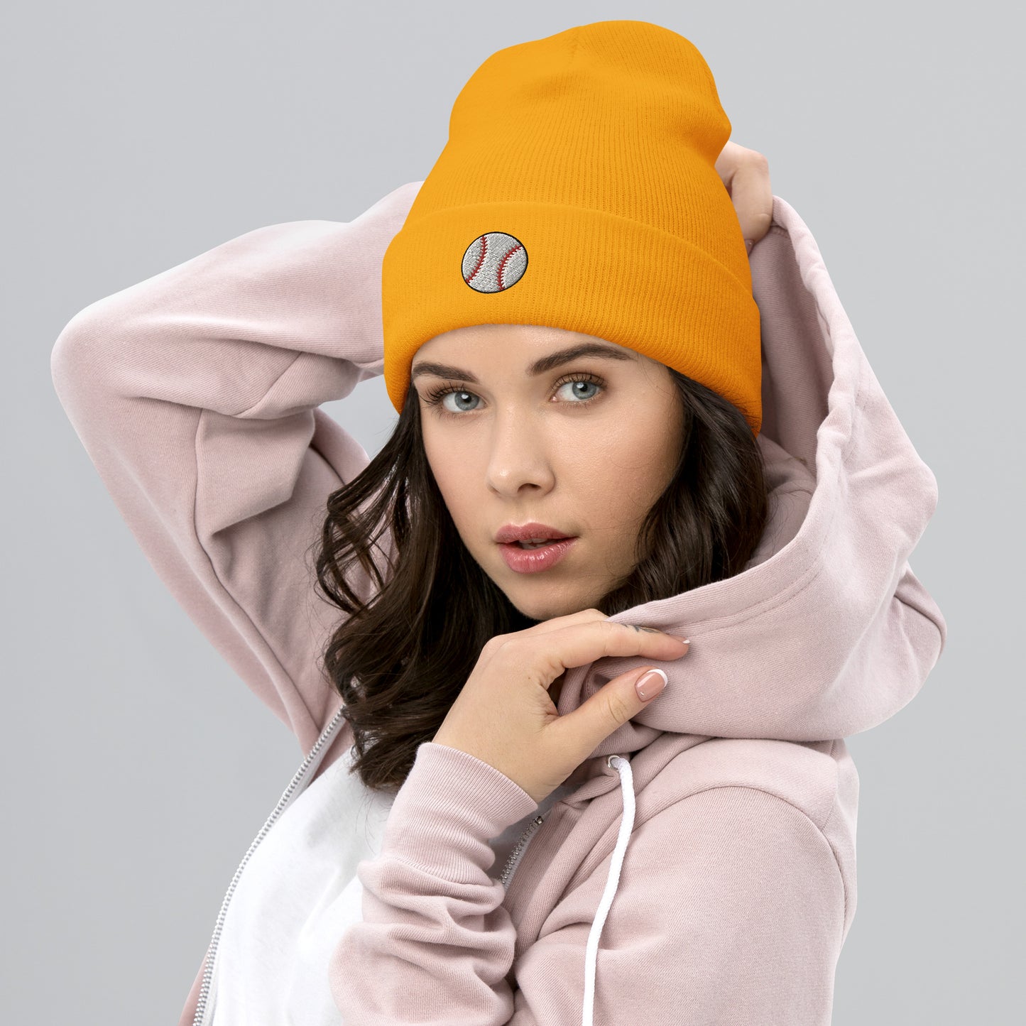 Embroidered Baseball Cuffed Beanie