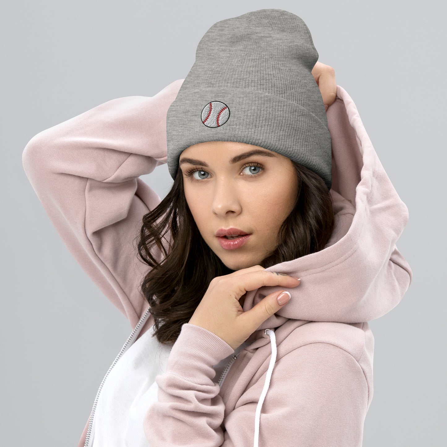 Embroidered Baseball Cuffed Beanie