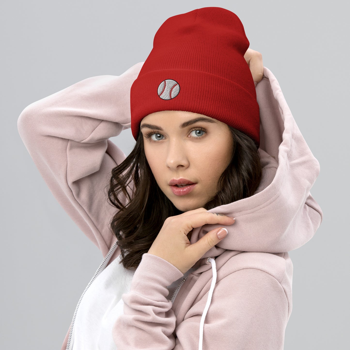 Embroidered Baseball Cuffed Beanie